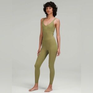 Lululemon Align Bodysuit 25" in Bronze Green